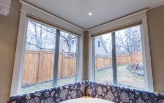 Former open exterior porch now integrated into the main house