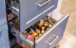 Beverage drawer in Entertainment Bar