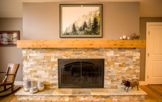 Stone work, mantle, fireplace