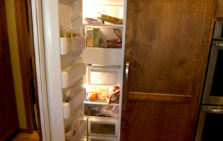 Refrigerator in cabinetry