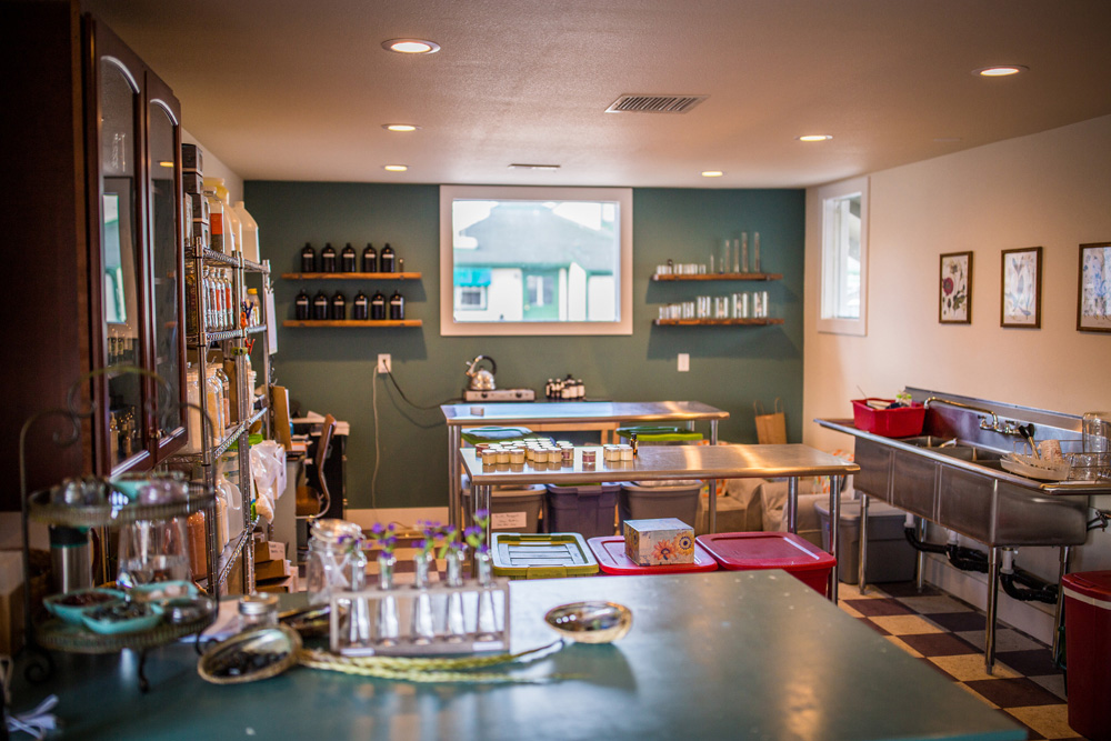 Commercial Contracting. Closeup of the production area at The Little Apothecary in Lafayette, CO.