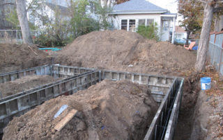 The foundation forms are in place for the Accessory Dwelling Unit in Lafayette